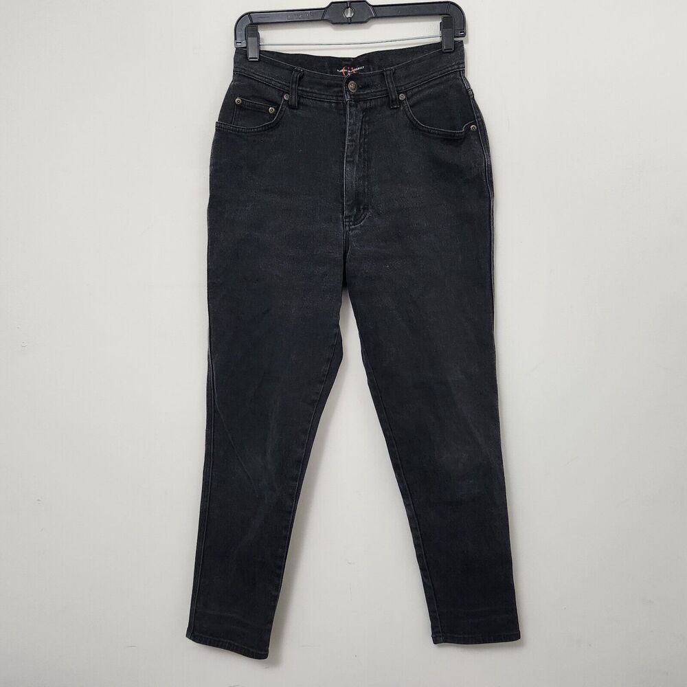 GLORIA VANDERBILT Women's Black High Waist Skinny Denim Jeans Size 10 Short